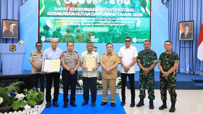 Polda Riau dan Forkopimda gelar rakor bahas ancaman karhutla di tengah fenomena Super El Nino.
