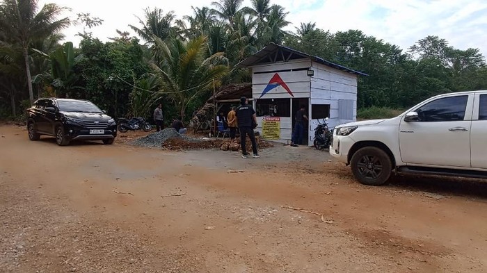 Polisi meninjau objek sengketa lahan PT BCGI Vs PT ATNL di Kabupaten Banggai. Dokumen Istimewa