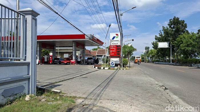 Salah satu spbu yang kena sanksi oleh pertamina.