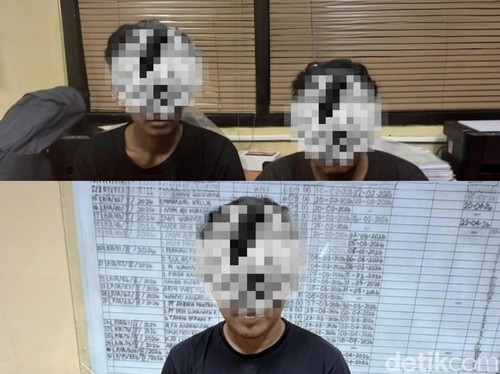 Tiga orang yang ditangkap Ditresnarkona Polda Bali di Denpasar terkait kasus sabu.