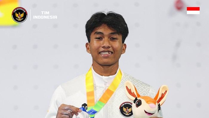 Atlet panjat tebing Indonesia, Antasyafi Robby Al Hilmi, (Dok instagram @timindonesiaofficial)