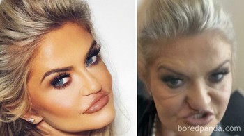Di Instagram flawless, di realita terlihat berbeda jauh. Foto: Boredpanda