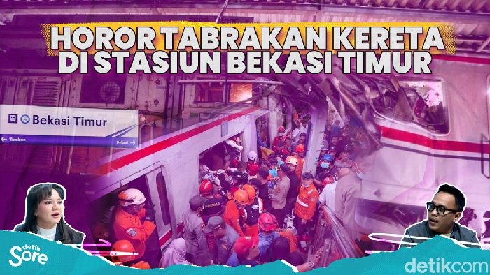 HOROR TABRAKAN KERETA DI STASIUN BEKASI TIMUR