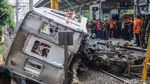 Evakuasi KRL Ringsek di Bekasi Ditarget Tuntas Hari Ini