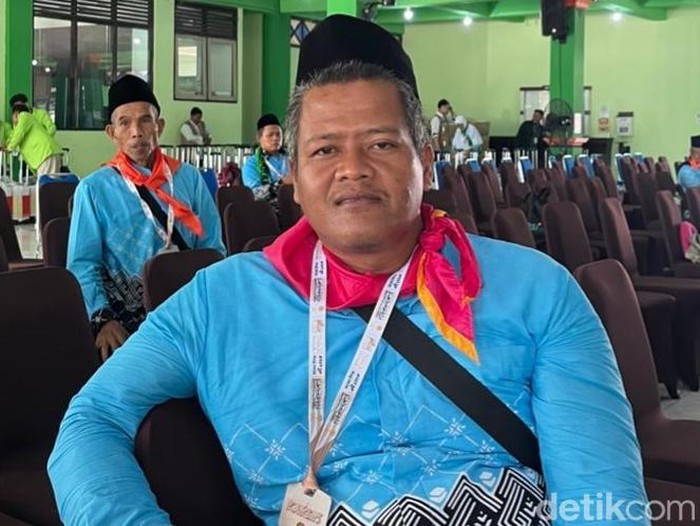 Muqorobbin Ngadiman, calon haji asal Kabupaten Semarang, ditemui di Asrama Haji Donohudan, Ngemplak, Boyolali, Selasa (28/4/2026).