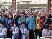 Rai Sanjaya Turun Langsung Saat Bergerak dan Berbagi di Tabanan-Kediri