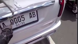 Pajero Sport Keciduk Pakai Pelat Nomor Palsu, Harusnya Buat Truk