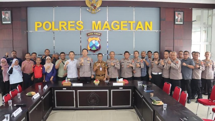 Sejumlah elemen rapat di Polres Magetan