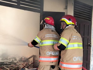 Gudang SMPN 3 Tawangsari Sukoharjo Hangus Terbakar