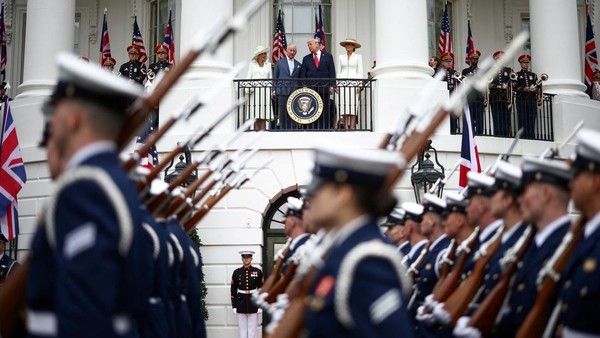 Trump Sambut Raja Charles III di Gedung Putih