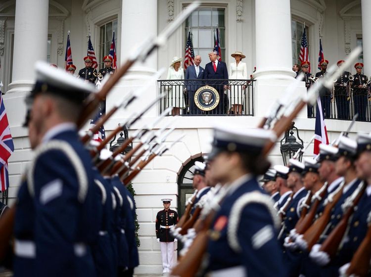 Trump Sambut Raja Charles III di Gedung Putih