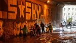 Underpass Tambun Masih Tergenang Banjir hingga Pagi