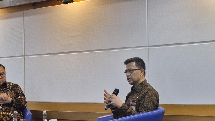 Wakil Kepala Badan Riset dan Inovasi Nasional (BRIN) Amarulla Octavian dalam acara BRIN 5.0: Inovasi untuk Negeri, Selasa (28/4/2026).