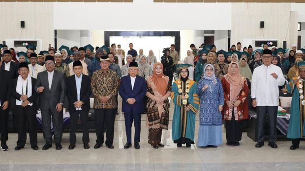 Wakil Presiden RI ke-13 Prof. Dr. (H.C.) K.H. Ma’ruf Amin di Universitas Syeikh Nawawi Banten. (Dok. Istimewa)