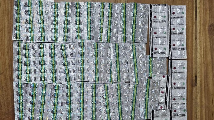 Barang bukti obat yang diamankan pihak kepolisian