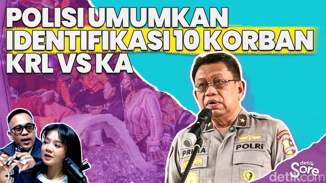 Video: RS Polri Ungkap Identitas 10 Korban Tabrakan KA Vs KRL