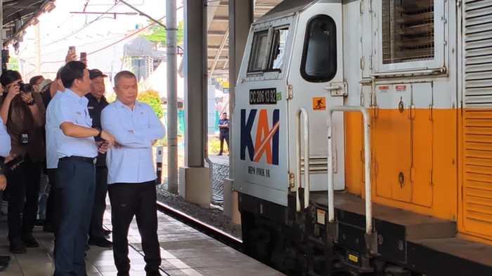 Dirut KAI dan Menhub (Kurniawan/detikcom)