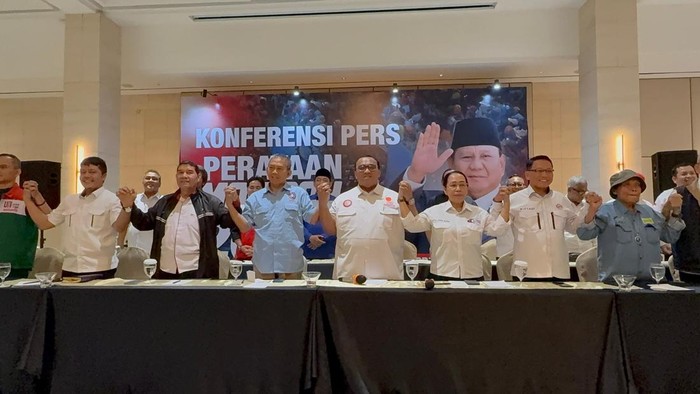Jumpa pers serikat buruh jelang May Day 2026 (Ondang/detikcom)