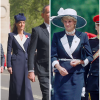 Penampilan Kate Middleton kembali mencuri perhatian publik. Dalam peringatan Anzac Day di London, Putri Wales itu tampil elegan dengan gaya serba biru navy yang disebut sebagai penghormatan untuk mendiang Putri Diana. Foto: dok. Instagram