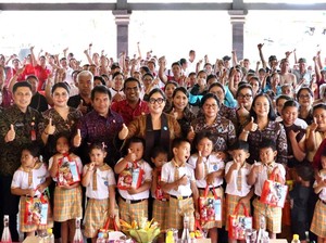 Rai Sanjaya Pimpin Aksi Sosial Bergerak dan Berbagi di Baturiti dan Marga