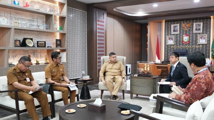 Konsulat Jenderal (Konjen) Jepang di Makassar, Ohashi Koichi saat menyambangi Balai Kota Makassar pada Selasa (28/4/2026).
