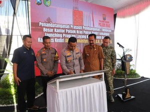 Kantor Polsek Kras Diresmikan Kapolres Kediri Demi Tingkatkan Layanan
