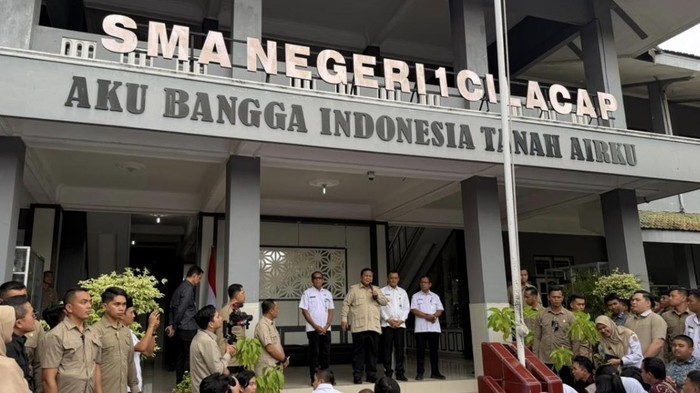 Prabowo di SMAN 1 Cilacap