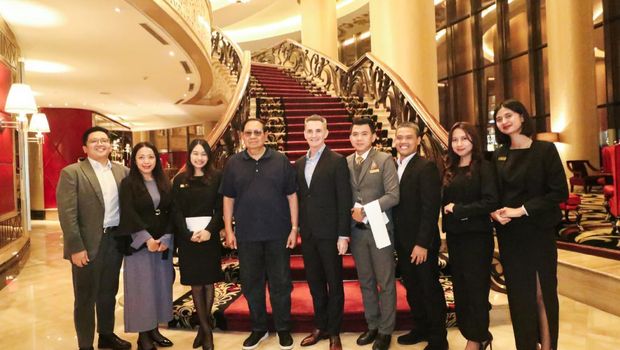 Presiden ke-6 RI Susilo Bambang Yudhoyono saat berada di Trans Luxury Hotel Bandung
