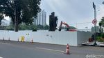 Jalan Diponegoro Ditutup Sementara gegara Proyek Gedung Sate-Gasibu