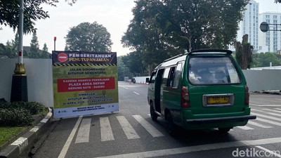 Jalan Diponegoro Ditutup Sementara gegara Proyek Gedung Sate-Gasibu