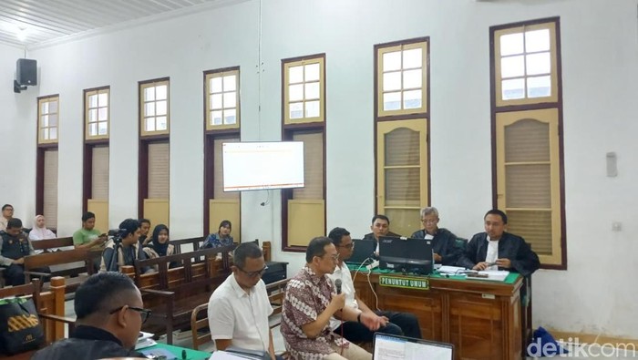 Sidang lanjutan DJKA di PN Medan. (Juita Pasaribu/detikSumut)