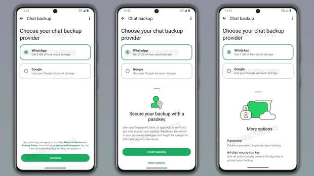 WhatsApp garap layanan penyimpanan cloud sendiri untuk cadangkan chat