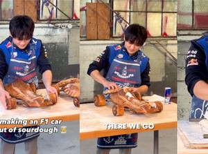 Yuki Tsunoda Ditantang Bikin Roti, Malah Jadi Mobil Balap Mini