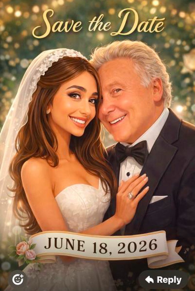 Sebelumnya sebuah foto yang beredar menyebutkan Stephen dan bintang ‘Penthouse Pet’ itu akan menikah pada 18 Juni 2026 di Yerusalem. Foto: Facebook