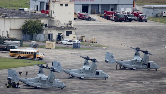 A U.S. Air Force MQ-9 Reaper unmanned aerial vehicle approaches to land at the former Roosevelt Roads naval base in Ceiba, Puerto Rico, April 29, 2026. REUTERS/Ricardo Arduengo