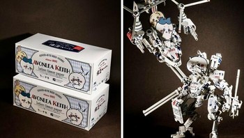 Kotak tisu berubah jadi robot tempur penuh senjata. Desainnya kompleks, seolah mainan mahal, padahal dari limbah. Foto: Boredpanda