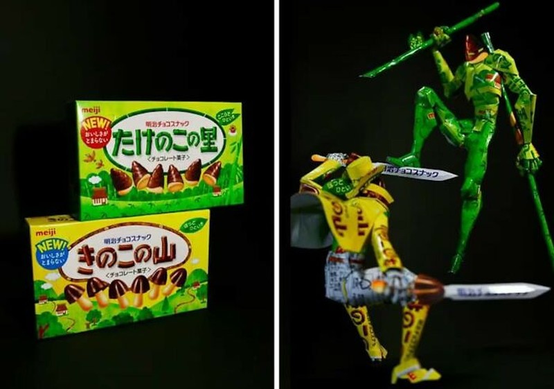 Bungkus snack bekas disulap jadi karya seni detail oleh kreator Jepang. Hasilnya unik, kreatif, dan bikin takjub!