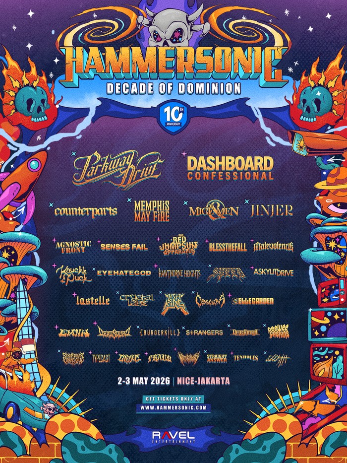 Hammersonic Festival 2026 akan digelar di Jakarta pada 2-3 Mei. Band internasional dan nasional siap tampil, meski ada perubahan line up.