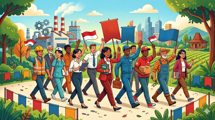 ILUSTRASI HARI BURUH.