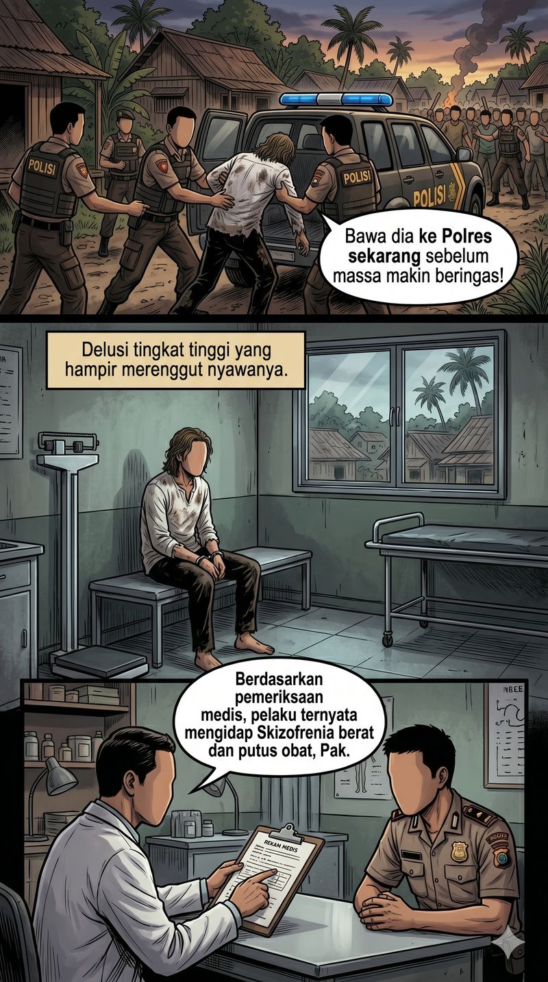 Ilustrasi Komik Ajaran Sesat di Sukabumi