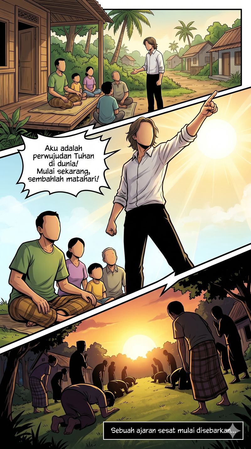 Ilustrasi Komik Ajaran Sesat di Sukabumi Ilustrasi Komik Ajaran Sesat di Sukabumi