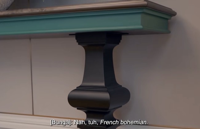 Diungkapkan BCL, French bohemian menjadi inspirasi utama. Setiap detail sangat diperhatikan hingga ke kaki-kaki meja. (Foto: TikTok/@kiaisauraa)