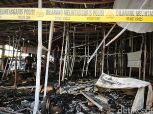 Ratusan Kios di Pasar Kanjengan Semarang Ludes Terbakar, Kerugian Rp 3,5 M
