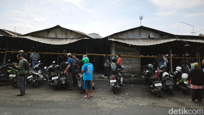 Kondisi Pasar Kanjengan, Kota Semarang, usai terbakar hebat, Kamis (30/4/2026) pagi.