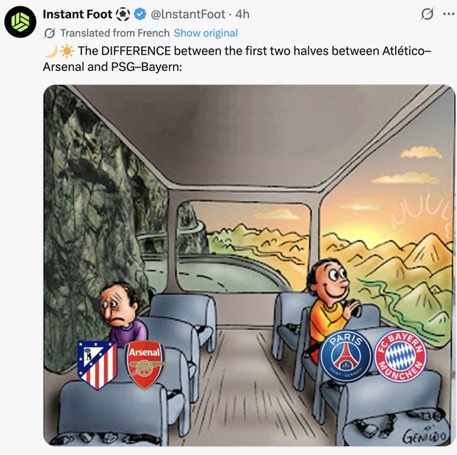 Meme Jomplangnya Kualitas PSG Vs Bayern dan Atletico Vs Arsenal