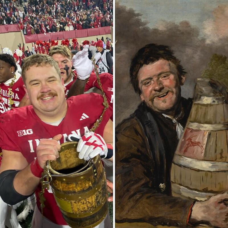 Pose Atlet Mirip Lukisan Klasik