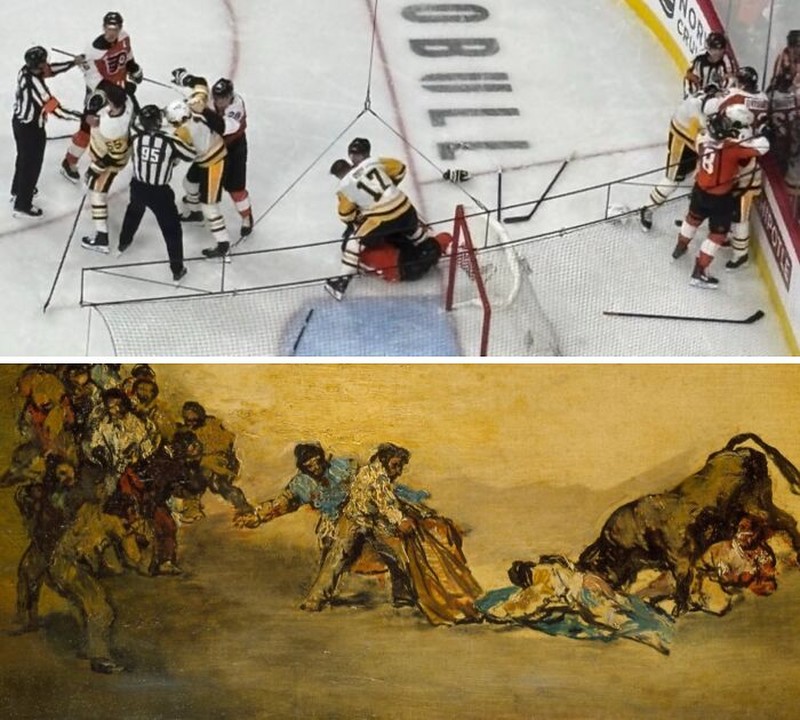 Pose Atlet Mirip Lukisan Klasik