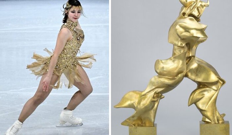 Pose Atlet Mirip Lukisan Klasik