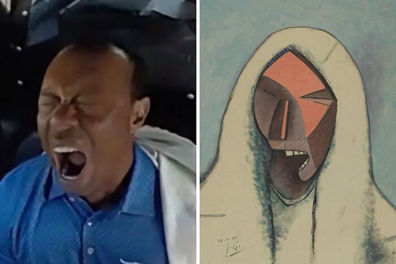 Pose Atlet Mirip Lukisan Klasik