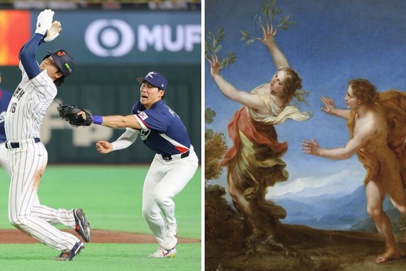 Pose Atlet Mirip Lukisan Klasik